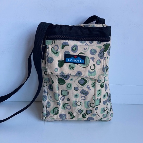 Kavu Handbags - Kavu tan lavender mint green multi-color adjustable strap crossbody purse